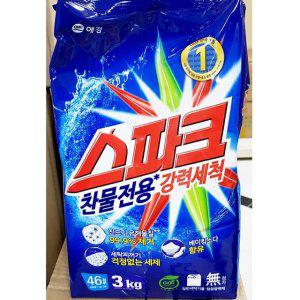 업소용 식자재 세탁 세제 애경 스파크 3kg 리필 X4개