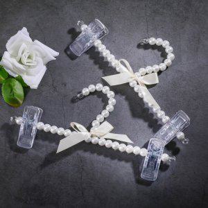 블링블링 진주 바지걸이 바지옷걸이 5p세트(화이트)
