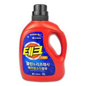 테크 액체세제 드럼용 용기형 3L 세탁세제