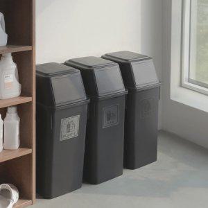 모리 업소용 쓰레기통 분리수거 재활용통 사무실 카페 휴지통 60L 세트 3P