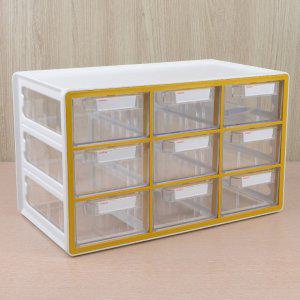 투명서랍함 3x3 적층 미니서랍 볼트 멀티박스 부품함 프라모델 네일