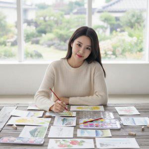 제주 풍경 수채화 색칠하기 DIY 취미 미술 작품 만들기