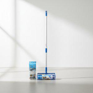 먼지제거 돌돌이 122cm 롱핸들 밀대형 테이프 클리너 본체 리필 2매 세트