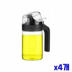 반자동 원터치 뚜껑 오일 소스병 250ml x4개 소분용기