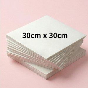 사각 종이호일 다용도 에어프라이어용 대용량 화이트 30cmx 30cm 600개