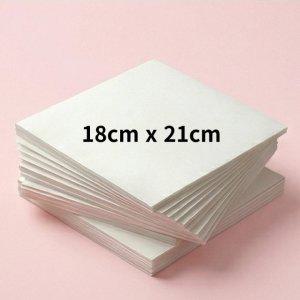 사각 종이호일 다용도 에어프라이어용 대용량 화이트 18cmx 21cm 1000개