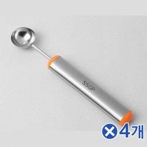 과일뜨기스푼 화채만들기 스텐 후르츠 볼 스푼x4개 수박뜨기스푼 화채용스푼