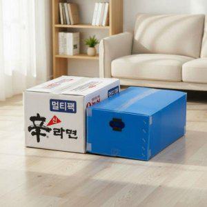 정리함 플라스틱 이사박스 4호 수납 튼튼한 단프라박스 다용도