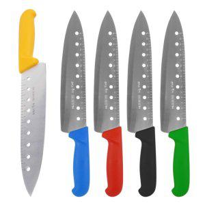 디디샵 눈금칼 흑마 타공 식칼 23cm (색상랜덤) (806238)