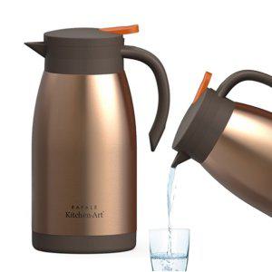 키친아트C10 라팔 뉴 골드메탈 보온포트 1000ml 냉장고물병 보온보냉 스텐 물병