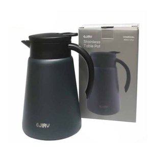 에지리 물병 테이블팟 보온 보냉 워터저그 차콜 800ml