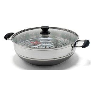 퀸센스 인덕션 찜기 찜냄비 찜통 채반 찜솥 1단 34cm