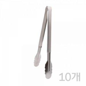 KP 스텐 럭셔리 만능집게(대) 340mm(10개) 뷔페 야채 샐러드 빵 다용도집게