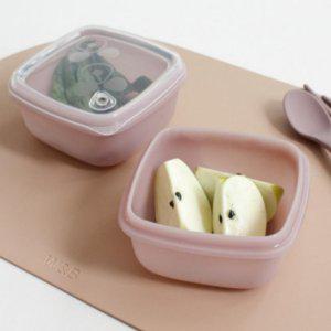냉동밥 보관 전자렌지 실리콘 소분 밥용기 용기 2p