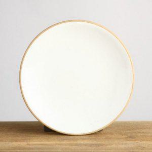 이천도자기 담소 원부페 1-2호 접시 19.5cm 넓은 그릇 식기 원접시 플레이팅