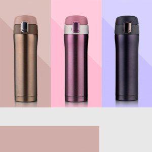 원터치 스테인리스 텀블러 350ml 뚜껑물병 손잡이텀블러 1리터텀블러