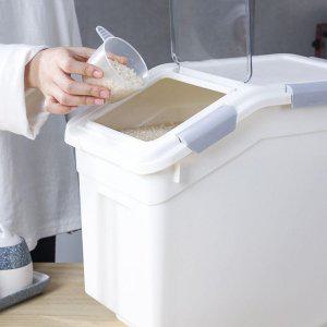 밀폐 쌀벌레방지 쌀통 보관용기 곡물 잡곡 용기 시리얼 사료통 소분