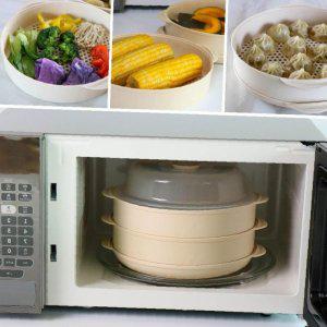 티본 대형스팀찜기2단세트 쾌적 전자레인지 스팀 멀티찜기