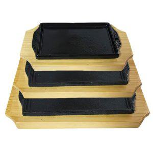 주물 사각 스테이크 장어 요리 철판 콘치즈 구이 팬 판 1호 감바스 접시