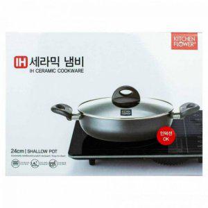 세라믹 인덕션 업소용 어묵탕 부대찌개 냄비 24cm