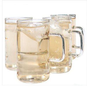 머그잔 유리잔 맥주잔 글라스 물컵 650ml 4세트 머그컵 커피잔 물잔