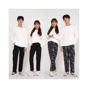 루미나D 밴딩 기모 남자 겨울 방한 융털 바지 일반 빅사이즈