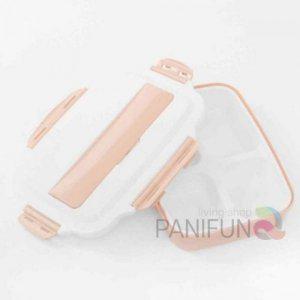 수저통 4구 식판도시락 피치 성인용식판 가정식판 가정용식판 어른용식판 어린이집식판