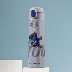 브롤스타즈 더보틀 엣지 원터치 이중 스텐 텀블러 500ml 크로우
