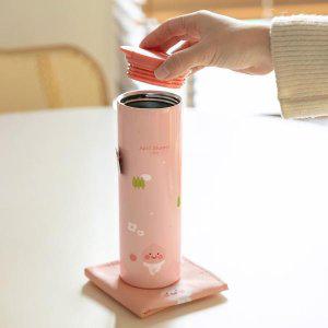 에이프릴샤워 슬림 스텐 텀블러 550ml 어피치 카카오프렌즈