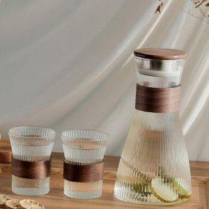 대용량 물병 1.5L 컵 310ml 2개 세트 식탁용 물통 물컵 세트