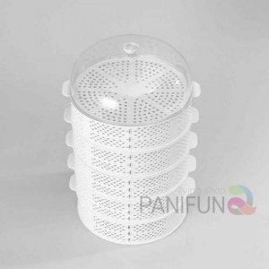 5단 음식보관케이스 아크릴푸드커버 야채보관통 과일보관 야채보관용기 접시덮개