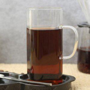 머그컵 유리컵 커피잔 내열 유리잔 사각 270ml 4P