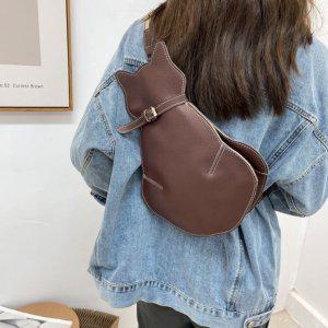 고양이 슬링백 백팩 귀여운 캐릭터 가방 경량 외출용 데일리룩 패션 크로스백