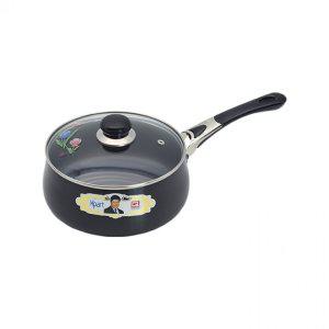 유리 편수냄비 18cm 특수 경질코팅 가정용 찌개냄비 한손냄비