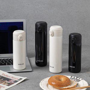 키친아트 라팔 원터치 스텐 보온병 보냉병 진공 텀블러 물컵 물통 물병 400ml 2종택1