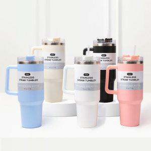 텀블러 빨대 손잡이 1. 18L 대용량 이중 스텐 스트로우 차량용 보냉컵 진공 머그컵
