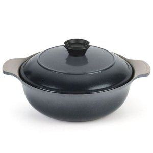 러브송 주물 냄비 18cm 인덕션 코팅 찌게 전골 냄비 경질냄비 찌개냄비 주물냄비 전골냄비