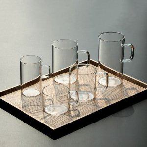 내열 유리컵 650ml 4p 음료컵 주방컵 커피잔 테이블컵 투명용기 음료용기 카페컵