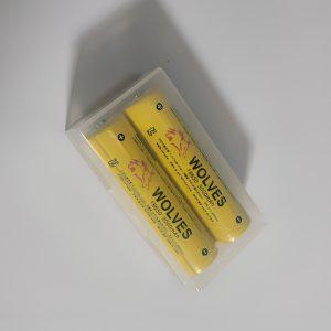 울브스 리튬이온 3000Mah 18650배터리 2알 케이스세트