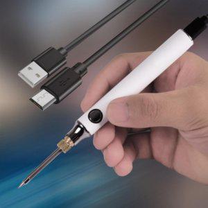 휴대용 온도 조절 납땜 용품 우드 버닝 USB 인두기