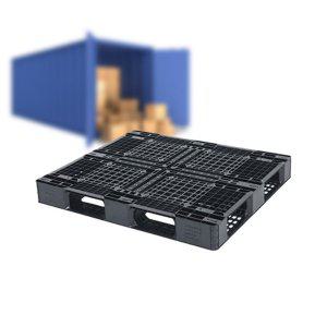 수출용 파렛트1200x1000x120 7.2kg 검정/경량용 플라스틱 파레트 프라스틱 빠레트 물류 창고 바닥 PVC 깔판