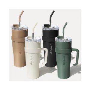 루미나D 콜드컵 대용량 스텐 빨대 텀블러 1200ml 4컬러