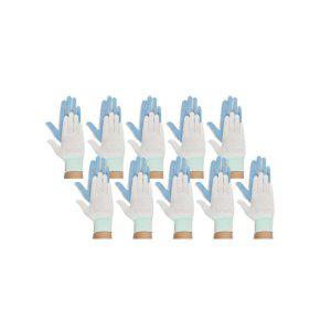 루미나D 오런 고탄력 도트 장갑 흰색 회색 검정 대 10p