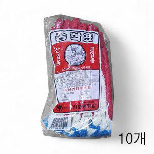 송학 반코팅 빨강 면장갑 1타(10켤레) X 10개 작업용 막장갑 일장갑 속장갑 안전장갑 목장갑 원예장갑