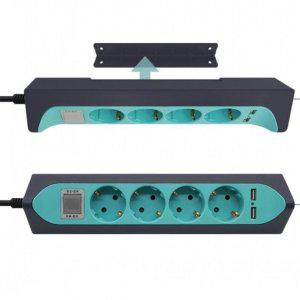 동양 디자인 USB 멀티탭 2포트 4구 3m 250V 16A