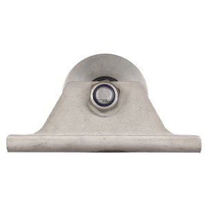 HK ㄷ레일 캐스터 바퀴 (고정-스텐레스) STD 3인치 (31055) / 내폭 20mm 하중 300Kg 외경 74mm 각관 쫄대