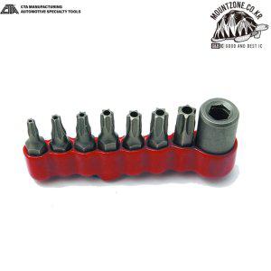 미국CTA 별비트 톡스 소켓 T10 T15 T20 T25 T27 T30 T40+비트 홀더(카센터/자동차정비)