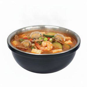 업소용 인덕션 스텐 알루미늄 뚝배기 16cm 탕 국밥 찌개 해장국 식당