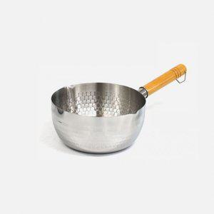 인덕션겸용 물코 스텐 해머톤 편수냄비 20cm 나무손잡이 용량표시 라면 분식 주방용품