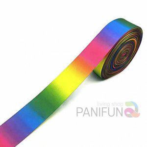 무지개 리본 끈 38mm 포장용리본 선물용끈 포장줄 선물포장끈 넓은리본끈